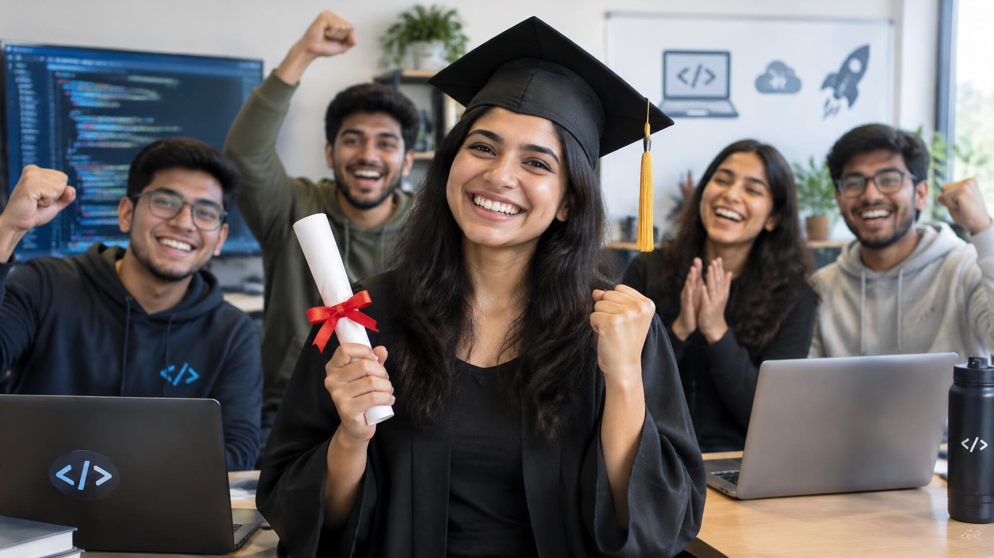 graduation from coding course